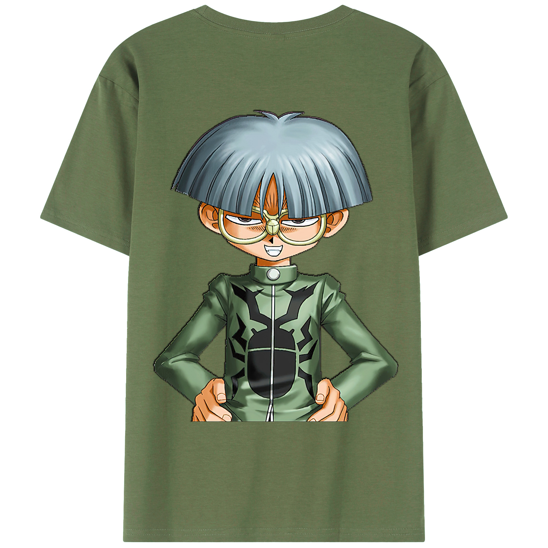 （画像用） 遊☆戯☆王 Yu-Gi-Oh! 綿100％ メンズ半袖Tシャツ（バックプリント） 通気性